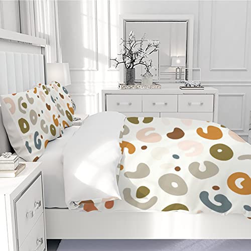 Xollar 2 Pcs Bedding Set Twin Size Boho Dotted Pattern, Ultra Soft Microfiber Comforter Duvet Cover Set With Pillowcases For Girls Boys #TOP3