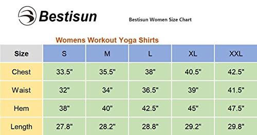 Bestisun Women's Long Tank Top, Athletic Muscle Yoga Gym Shirt, Workout Clothes Black L #TOP5