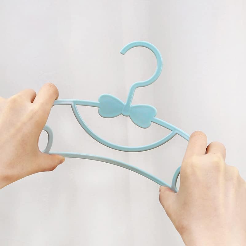 Miniatura 4 de Perchas antideslizantes para ropa de bebé para niños, 10 perchas para armario de guardería, perchas de almacenamiento para niños, ganchos de