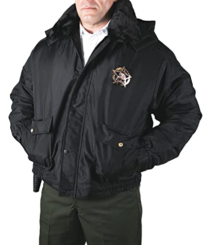 Image of First Class 100% Nylon Oxford All Season Deluxe Plain and Security Bomber Jacket