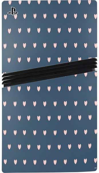 Skinit Decal Gaming Skin Compatible with PS5 Pro Console - Blue and Pink Hearts Design