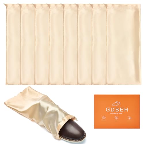 Gdbeh XIEBAO-666 Shoe Dust Bags - 8 Pack Shoe Bags For Travel Satin Fabric cover