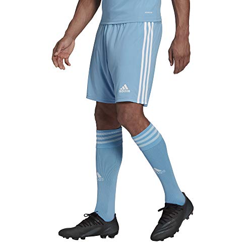 adidas Men's Squadra 21 Shorts, Team Light Blue/White, Medium