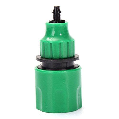 LNIMIKIY 2 Stück Kunststoff Gartenschlauch Quick Tap Connector Garten Micro Bewässerungsadapter Anschluss Wasserschlauch Schnellverbinder für Bewässerung (grün) Cover