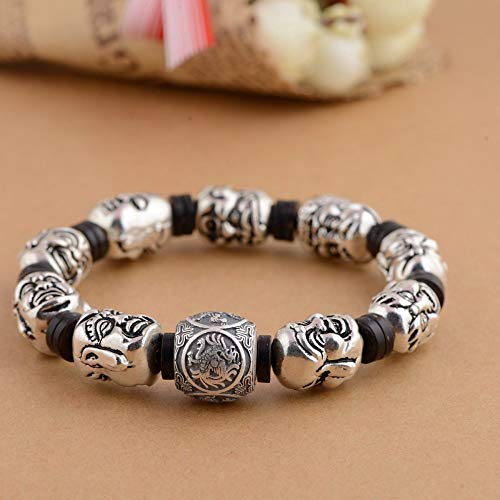 Bracelet vintage argent S925 perles Lohan pour style chic féminin - 3