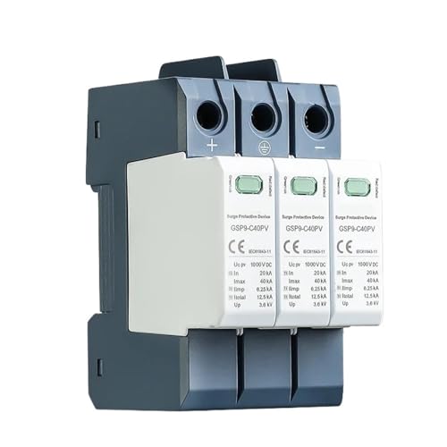 Parafoudre DC 1000V 3P GSP9 pour système solaire photovoltaïque sur rail Din