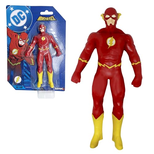 Bizak Monsterflex Figura The Flash DC, boneco super extensível e elástico de 25 cm, edição coleção, 5 super-heróis para colecionar (64392026-3)
