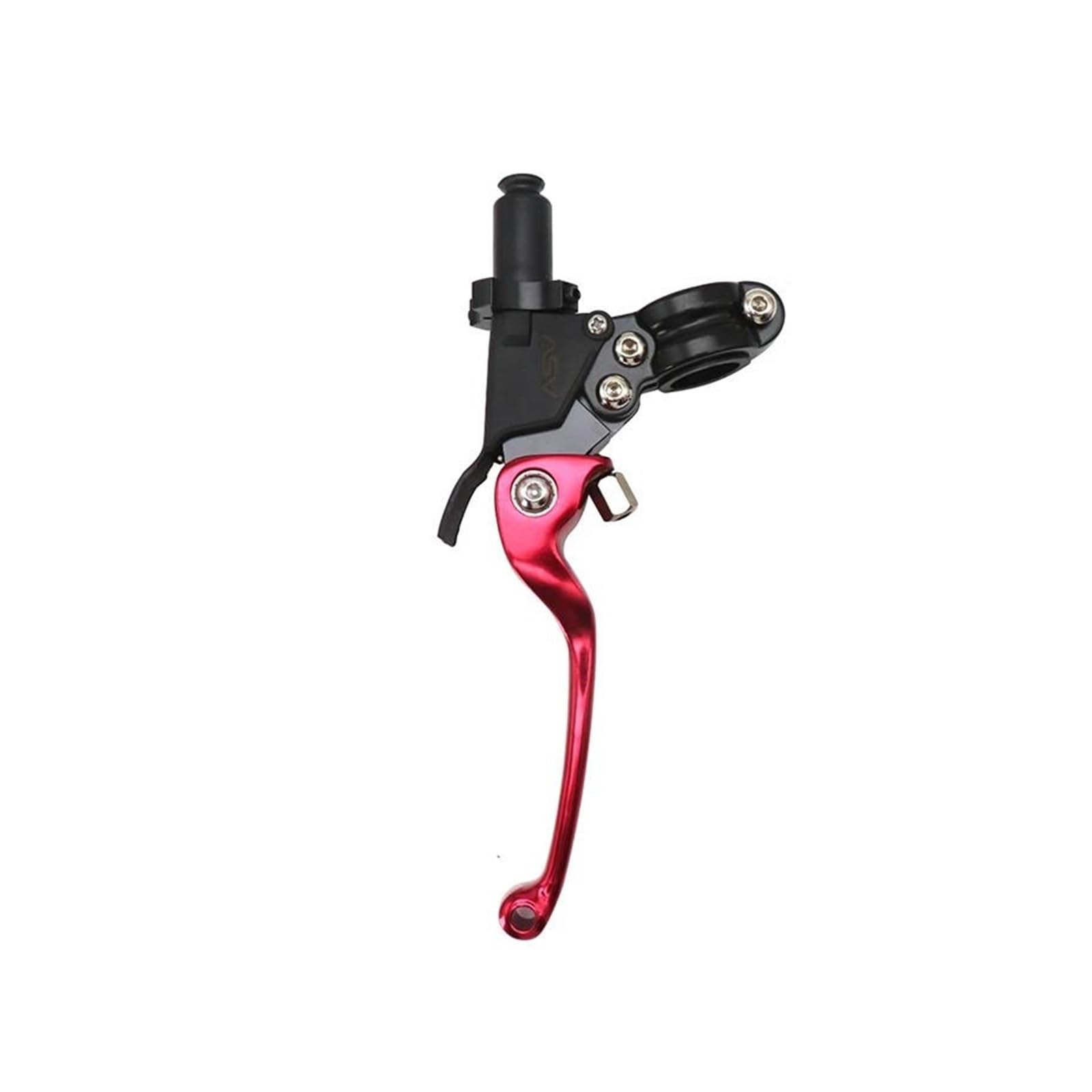 SUPER DAFI Brake Clutch Levers Universal 22MM Diameter Aluminum Adjustable Motorcycle Brake Handlebar Modified Clutch Lever Clutch Brake Lever(Long RED)