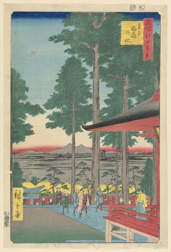 Cuadro Hiroshige Inari Shrine para decoracion de salones modernos y estudios de diseno interior