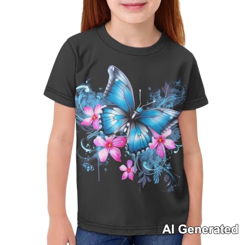Image of Xhuibop Kids Tshirts Girls Boys 3-16 Years Summer Clothes for Teens Loose Fitting Tops