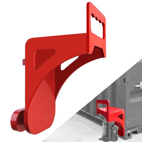 Heavy Duty Shipping Container Jack Lifting Lugs with Handle for Easy Carry Storage Container Leveling Booster (Red)