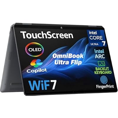 HP OmniBook Ultra Flip (Next Gen Spectre X360) 2-in-1 Laptop 14 Touchscreen OLED 3K Display (Intel Ultra 7-256V, 16GB LPDDR5X, 2TB PCIe SSD, Backlit KB, Fingerprint, 2 Thunderbolt 4, WiFi 7, Win11P)
