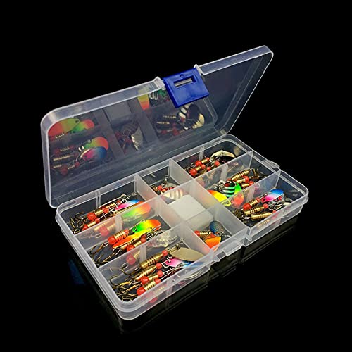 Leurres de pêche trout spinner lure et wobbler en métal pour truite | Set de 31 pièces