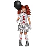 Fun World Girl's Carnevil Clown Child Costume, Large
