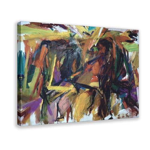 Poster Bullfight Elaine De Kooning sur toile pour transformer la décoration murale du bureau