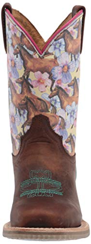 Tin Haul Shoes girls Cowboy Western Boot, Brown, 10 Little Kid US2