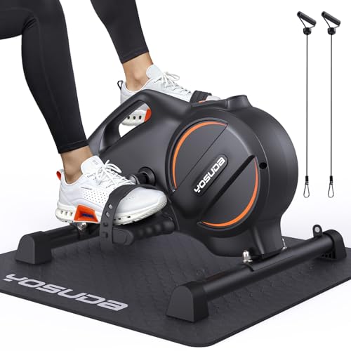 YOSUDA Under Desk Bike Pedal Exerciser, Mini Bike with Bluetooth Portable Foot Cycle Arm & Leg...