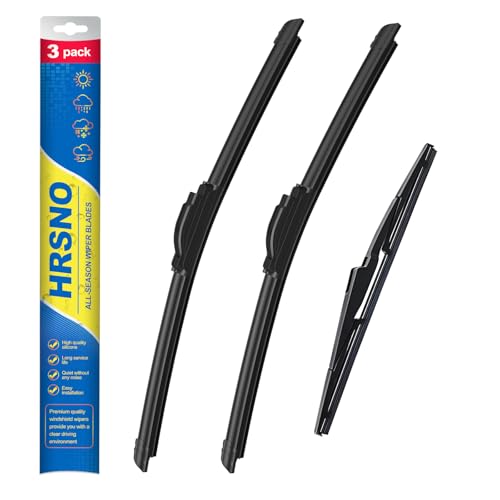 HRSNO® Wiper Blades:3-Pack Windshield Wipers for Hyundai Santa Fe 2019-2023-All-Season