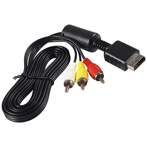 Aokin Ps2 Ps3 Av Cable, Audio Video Av Rca Cable Cord For Playstation 1, Playstation 2, Playstation 3, Playstation 3 Slim, 1.8M/6Ft #TOP4