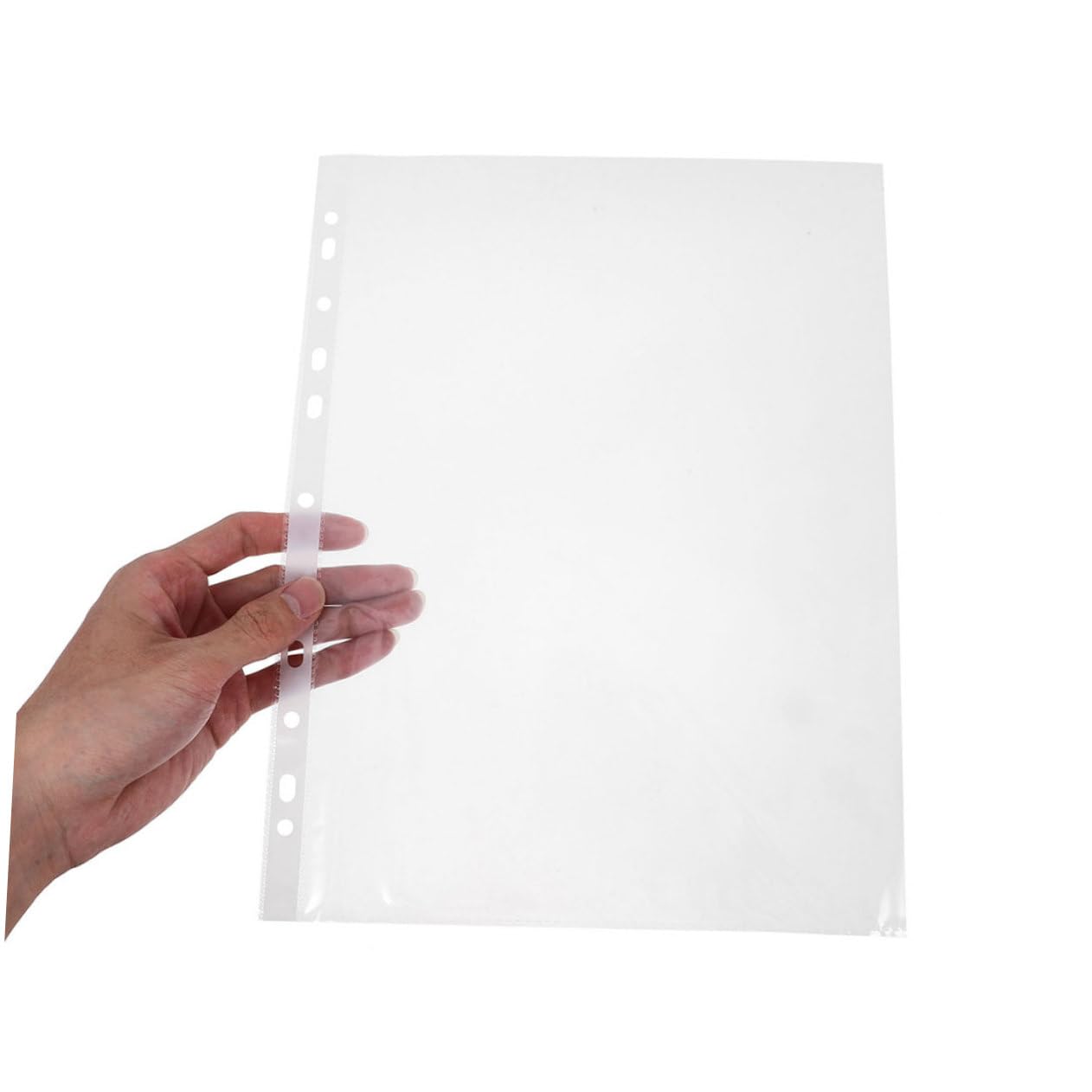 Buste Portadocumenti Trasparenti in Plastica Resistente 100 Pezzi A4 Per Raccoglitori Per Foto Ricette Certificati E Documenti in Ufficio Scuola E Casa