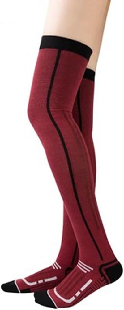Women's over-the-knee long tube Towel Bottom Running Socks Sports Fitness Hiking Rope Skipping Compression