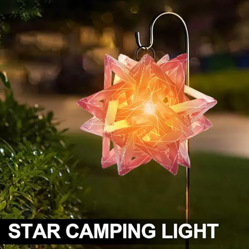 Luces de camping impermeables con diseño de estrella e iluminación ambiental portátil 3