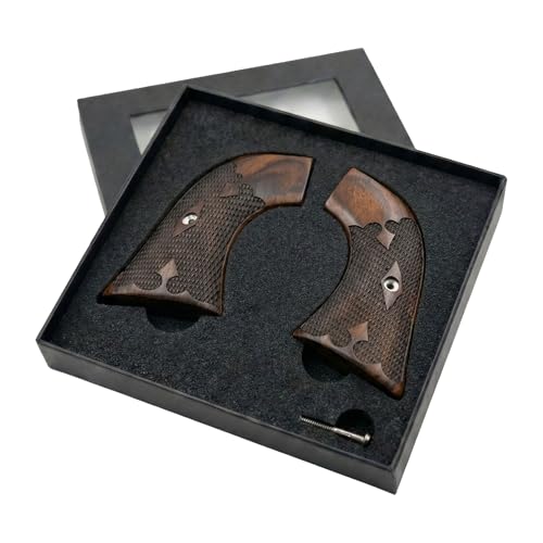 Ruger Wrangler Grips – Premium Rosewood Replacement Grips for Ruger Wrangler & Super Wrangler .22 LR, Gentleman Style Wood Grips with Screw, Display Gift Box Included