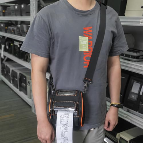 Image of eecee Soft Carrying Case for Zebra ZQ520 ZQ521 Mobile Thermal Printer - 2024 Upgrade Case Holster with Shoulder Strap and Belt Clip Compatible with Zebra ZQ520 ZQ521 Portable Carry Accessories