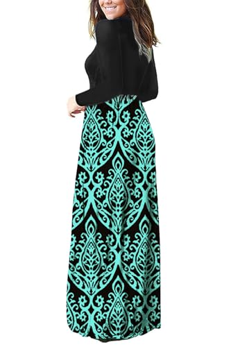 Image of AUSELILY Women's Classic Long Sleeve Dress Loose Plain Long Casual Maxi Dresses with Pockets 2026