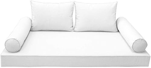 DBM IMPORTS *Funda solamente*-Estilo 1 para colchón de cama al aire libre con refuerzo para colchón, fundas de almohada con ribete ribeteado para