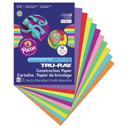 Tru-Ray Construction Paper, 50% Recycled, 9