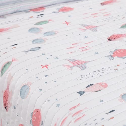 Colcha Bouti Spot Junior 100% microfibra suave, modelo rosa de 185x270 cm 4