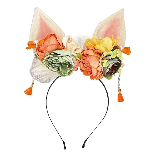 Lazo de cinta con pinzas para el pelo de niñas adorno floral