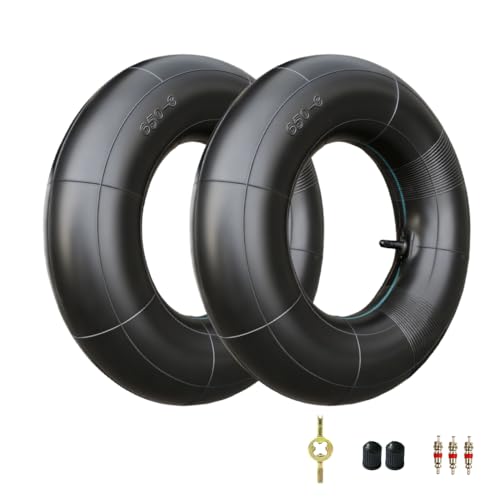 2-Pack Heavy Duty 16x6.50-8 Inner Tubes-TR13 Straight Valve Stem Premium Rubber Universal Replacement for Golf Cart Lawn Mower ractor ATV Snow Blower Garden Trailer Fit 16x7.50-8 16x650-8 16x750-8