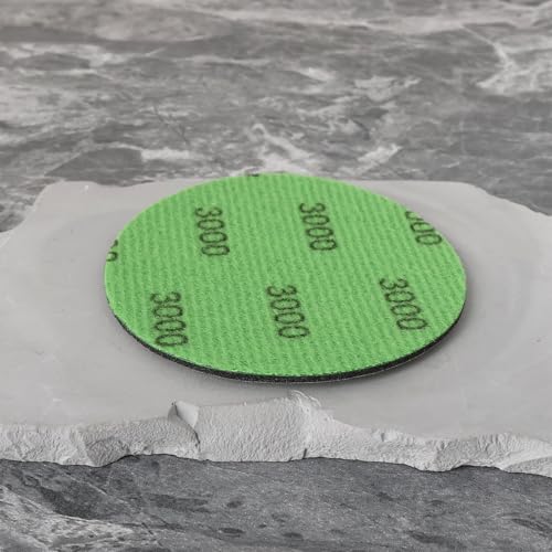 Create idea 5 x Feinschleifscheiben, Durchmesser 75 mm, 3000#, kompatibel mit Hookit Trizact Schleifscheiben zum Entfernen von Lackfehlern, Schleifpad