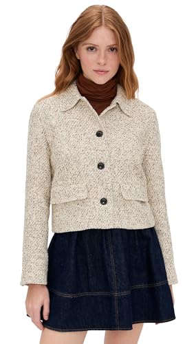 Madewell Women's Tweed Shirt Collar Jacket