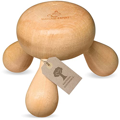 Ergo - Masajeador de madera de cerezo, resistente al aceite, relajación para espalda, cuello, brazos y piernas | higiene superior gracias a la pintura resistente al aceite | Calidad de MASSAGE-EXPERT