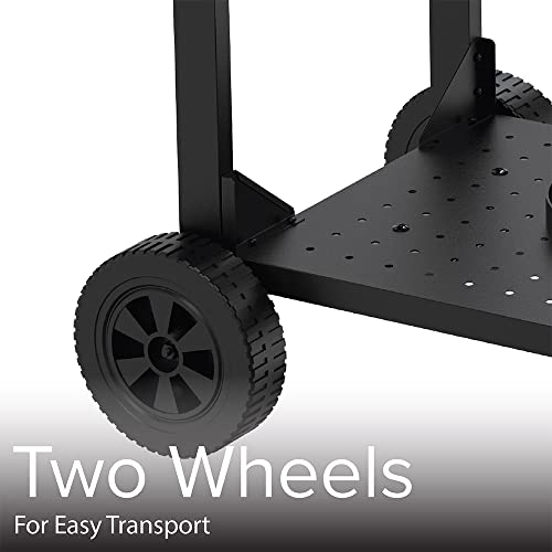 Nexgrill 2-Burner Propane Portable Griddle Grill With Cart And Side Shelves With Hooks, 323 Sq. In. Cooking Area, 19,000Btus, Flat Top For Camping, Patio, Outdoor Cooking, Black And Silver, 720-0061B #TOP6