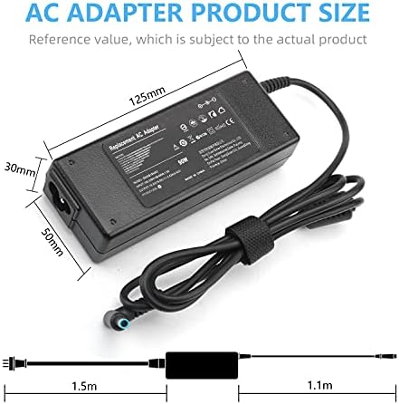 HP 250 255 G2 G3 G4 G5 Dizüstü Bilgisayar Adaptörü, HP Pavilion X360 15 17, HP ProBook G3 G4 G5 G6 G7 Serisi 430 440 450 55 47 0 640 645 655 Konnektör: 4,5 mm x 3,0 mm - Görsel 3
