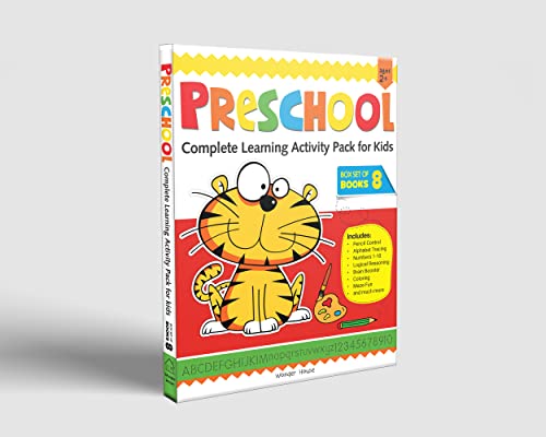 Wonder House Books Preschool Complete Learning Activity Pack For Kids (Box Set of 8 Books)
