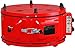 Produktbild Mini Backofen Runder Ofen Fladenbäcker Standbackofen Pizzaofen mit Thermostat | Emailliert | 1300 W | 40 Liter | 50°-300°C | Rot