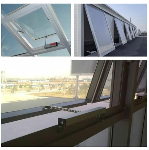 Abridor de ventanas eléctrico para regular la ventilación de techo en salones altos 3