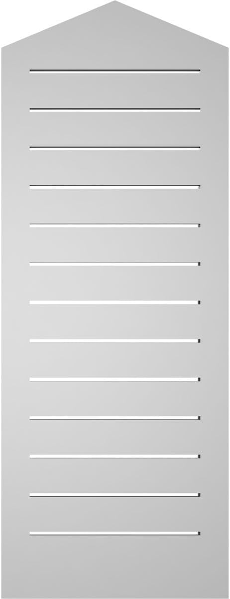 GVSPE16X4202SF-05 Peaked Top Brickmould Frame, Primed Tan Signature Series Surface Mount Gable Vents, 16-in. W x 42-in. H, Unfinished