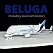 QOADXPC 1:150 Scale Airbus Super Beluga XL Transport Aircraft Model, 16.5 Inches Length, with Openable Cargo Bay - Ideal Gifts and Collectible Display Pieces