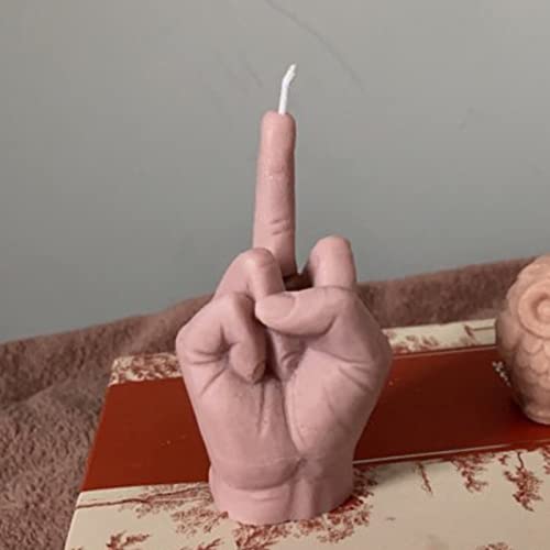 Topys 2-Pack Silicone Candle Molds, Wave Alphabet Letter Pillar Mold And Gesture Mold, Middle Finger Shaped And Fuck It Letter For Candle Making And Baking Making Soap Wax Cake Mousse Ice Cream #TOP5