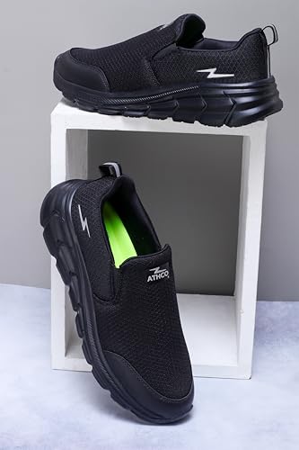 Image of ATHCO Mens Oxyflo Walking Shoes for Man, Lightweight Breathable Comfort Slip-On Casual Shoes for Man with Memory Foam Insole, Lightweight, Comfort Walking Shoe for Men for All-Day Comfort