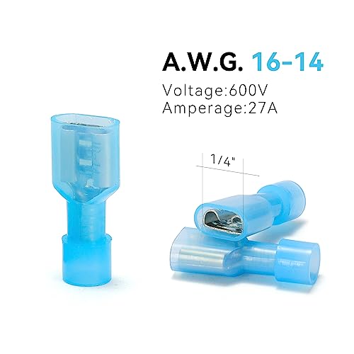 Hks 150Pcs Nylon Female Spade Quick Disconnect Connector thumb #5