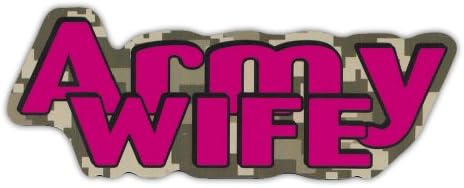 Military Car Magnets: Army Wife (Digital Camouflag