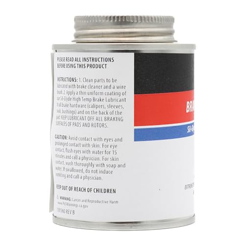 Image of AGS Automotive Solutions Ceramic-Glyde Silicone Brake Lubricant - 8oz Brush Top Can, Advanced Noise Reduction, Exceptional Brake Pad Protection, Reliable Performance (Pack of 2)