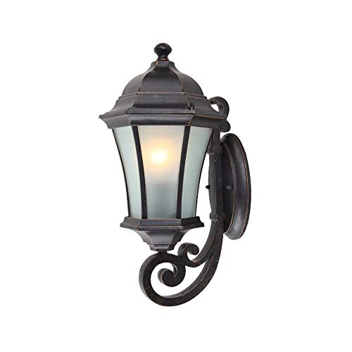 Lampe murale E27 en aluminium noir lanterne vintage pour escalier